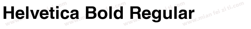 Helvetica Bold Regular字体转换